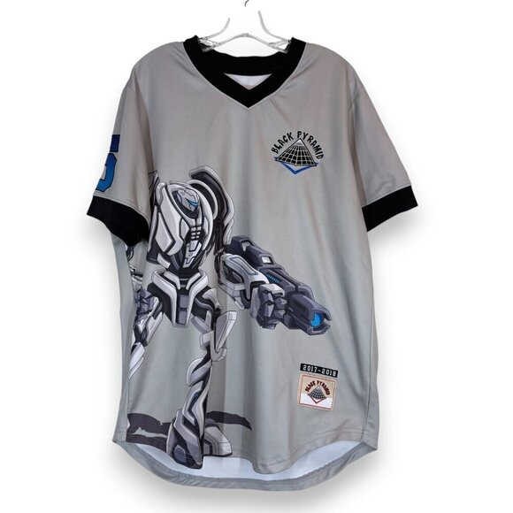 Black Pyramid Transformer Jersey Shirt Gray Black XL - Picture 16 of 16